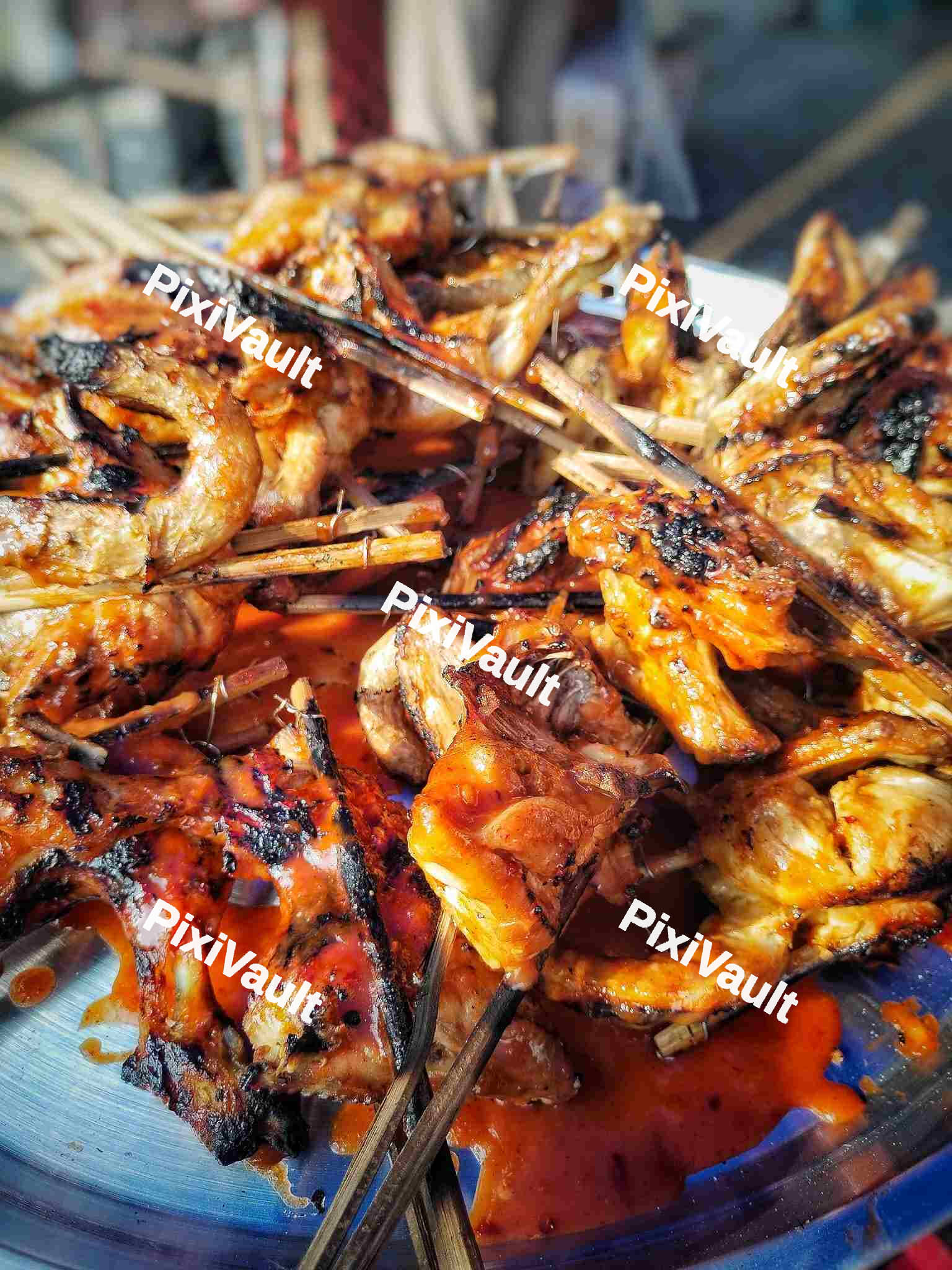 Hot barbecue chicken